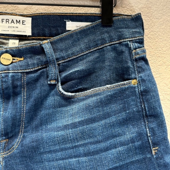 FRAME Shorts Le Cuttoff Denim Shorts Womens Size 28 Beach Weekend Made in USA - Picture 8 of 16